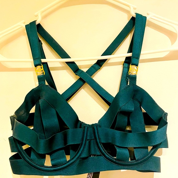 Victoria’s Secret Very Sexy Matching Set in Forest Green (Bra 32C, Panty XS) - Picture 3 of 5